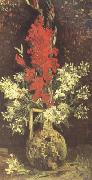 Vincent Van Gogh Vase wtih Gladioli and Carnations (nn04) oil